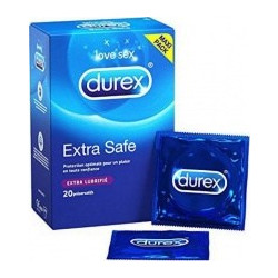 Durex Extra Safe Προφυλακτικά Λεπτά με Λιπαντικό 20τμχ