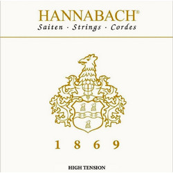 Hannabach 1869 HT Σετ 6 Χορδές Κλασικής Κιθάρας Carbon 24-45" Hard Tension