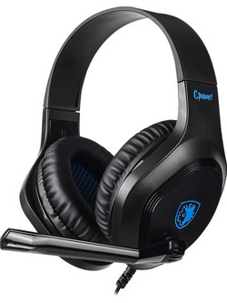 Sades Cpower Gaming Headset Over Ear Black