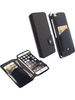 KRUSELL KALMAR ΘΗΚΗ IPHONE 6 PLUS 5.5in LEATHER WALLET FLIP CASE BLACK