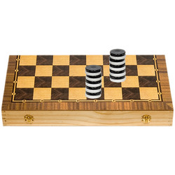 ToyMarkt Τάβλι Ξύλινο με Πούλια 38x38cm 8938