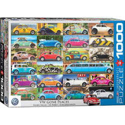 Puzzle Eurographics Vw Beetle Gone Places Official Product Vw 1000 Κομμάτια