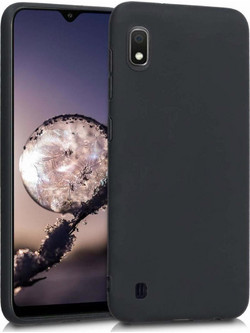Soft Flexible Back Cover Black Matte Galaxy A10