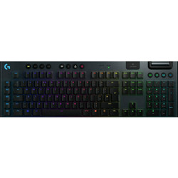 Logitech G915 Lightspeed Ασύρματο Μηχανικό Gaming Πληκτρολόγιο με GL Clicky Διακόπτες RGB Black
