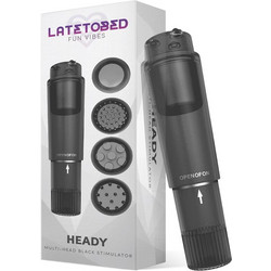 LateToBed Heady Δονητής Μασάζ 10.7cm Μαύρος