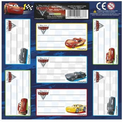 Exas Paper - Ετικέτες Cars 7τεμ. (008377)