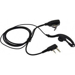 Hands Free Mono Ancus HiConnect με διπλό κονέκτορα 2.5mm & 3.5mm με πλήκτρο απάντησης για Walkie Talkie Μαύρο Bulk