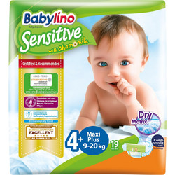 Babylino Sensitive Maxi Plus Πάνες No4+ 9-20Kg 19τμχ