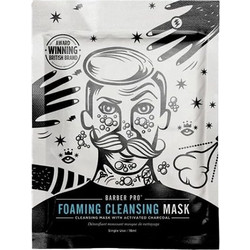 Barber Pro Foaming Cleasing Mask Κρεμώδης Μαύρη Μάσκα Προσώπου με Άνθρακα 23gr