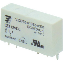 RELAY SLIM 1P 12V DC 6A 1C/O V23092-A1012-A301 SNR TYC