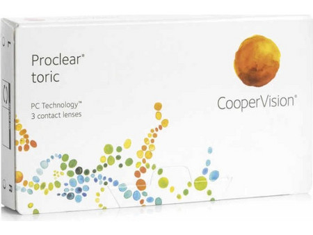 Cooper Vision Proclear Toric Μηνιαίοι Φακοί Επαφής Αστιγματικοί 3τμχ