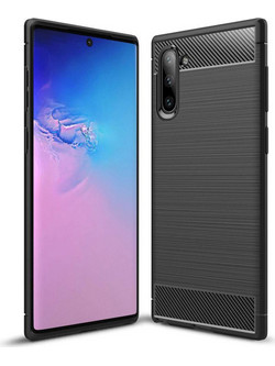 Forcell Carbon-Brushed TPU Case Black for Samsung Galaxy Note 10