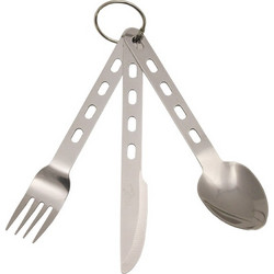 MFH Cutlery Set Extra light Stainless Steel