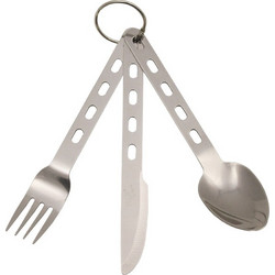 MFH Cutlery Set Extra light Stainless Steel