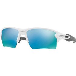 Oakley OO9188 82 Αθλητικά Γυαλιά Ηλίου Μάσκα Κοκάλινα Λευκά με Μπλε Καθρέπτη Φακό