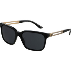Versace VE4307 GB1/87 Ανδρικά Γυαλιά Ηλίου Τετράγωνα Κοκάλινα Μαύρα με Γκρι Polarized Φακό