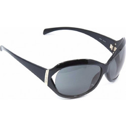 Sting SST6342 Z42 Γυναικεία Γυαλιά Ηλίου Oversized Κοκάλινα Μαύρα με Μαύρο Polarized Φακό