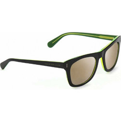 Marc Jacobs MJ432/S 7ZJVP Ανδρικά Γυαλιά Ηλίου Τετράγωνα Κοκάλινα Μαύρα με Καφέ Καθρέπτη Φακό