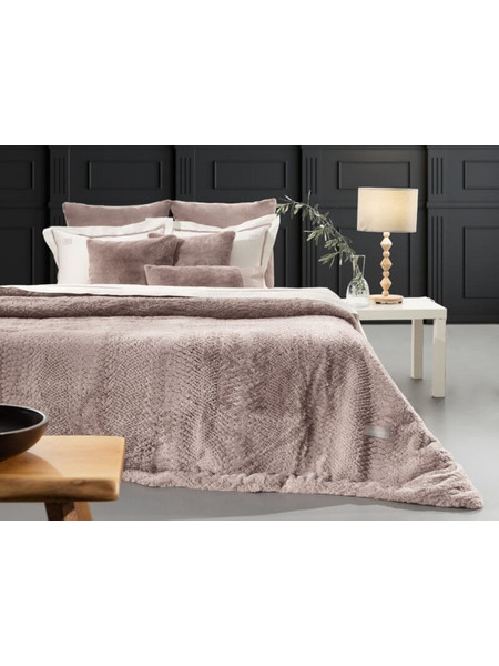 Κουβέρτα Υπέρδιπλη Γούνινη Crusty Old Pink Guy Laroche 220x240