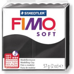 STAEDTLER ΠΗΛΟΣ FIMO SOFT 57g BLACK 8020-9