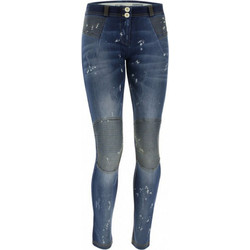 Freddy Wr.Up. Skinny Jeans With Patches Γυναικείο Κολάν Μακρύ Ψηλόμεσο Τζιν Μπλε WRUP1RF813-J0Y
