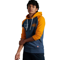 Superdry Vintage Logo Varcity Raglan Ανδρικό Αθλητικό Φούτερ Μπλε M2010435B-4CL