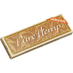 Χαρτάκι Pure Hemp μικρό Unbleached ακατέργαστο 50 φύλλα(37*70)