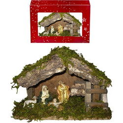 Φάτνη ξύλινη μικρή 18x12cm Xmasfest 1131315
