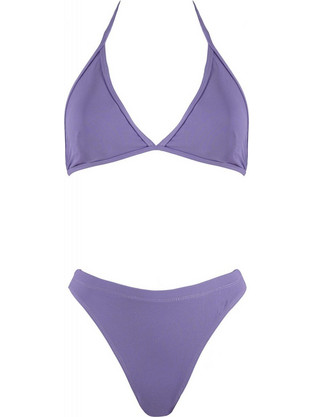 Gsecret Bikini Set Τριγωνάκι με Ενίσχυση Ψηλόμεσο Brazil Μωβ C9105-12440