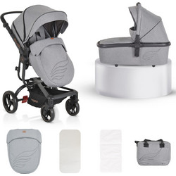 Cangaroo Ellada Καρότσι Μωρού 3 σε 1 Grey