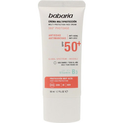 Babaria Multi-Protection AntiSot Αντηλιακή Κρέμα Προσώπου SPF50+ 50ml