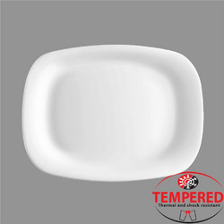Οβάλ Πιατέλα Οπαλίνης 24x34 cm Λευκή Tempered Σειρά Parma Bormioli Rocco ΣΕΤ 6 ΤΕΜΑΧΙΩΝ c372763