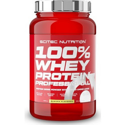 Scitec Nutrition 100% Whey Professional Banana Πρωτεΐνη Ορού Γάλακτος Γράμμωσης Χωρίς Γλουτένη 920gr