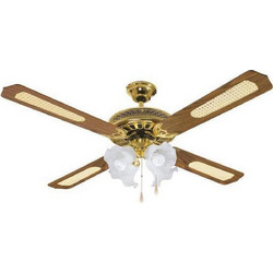 Eurolamp 147-29004 Ανεμιστήρας Οροφής 120cm 60W με Φως Καφέ