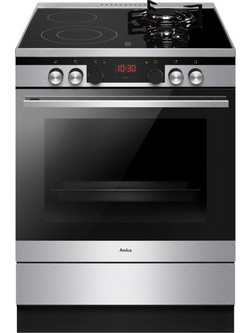Amica 6226MCE3.45EEZPTSD (XX) Κουζίνα Ηλεκτρική 77lt με Εστίες Αερίου & Ρεύματος 60cm