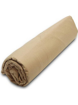 Sunshine Home Σεντόνι Μονό Βαμβακερό με Λάστιχο 100x200+20 Menta 04 Beige