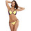 Marko Bikini Set Τριγωνάκι με Ενίσχυση Κίτρινο M-511-128987