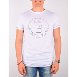 DSTREZZED T-SHIRT ΜΕ ΛΑΙΜΟΚΟΨΗ ΚΑΙ ΣΤΑΜΠΑ ΕΜΠΡΟΣ