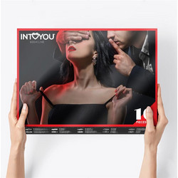 IntoYou Bondage BDSM Set Κόκκινο 10τμχ