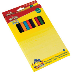 Gim Play-Doh Art & Activity Triangel Jumbo Ξυλομπογιές Σετ 12τμχ