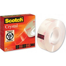 Ταινία Γενικής Χρήσης 3M Scotch Crystal 19 mm x 33 m (Boxed) (Διάφανη) (6001933) (MMM6001933)