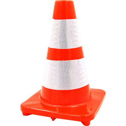 Κώνος σήμανσης PVC εύκαμπτος 30cm