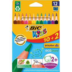 BIC Kids Evolution Triangle Ξυλομπογιές Σετ 12τμχ