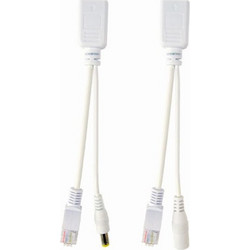 CABLEXPERT UTP PASSIVE POE ADAPTER KIT, 0.15M WHITE