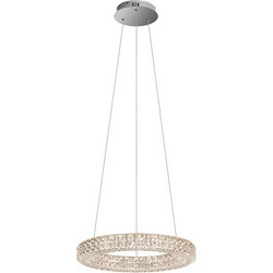 Sunlight Κρεμαστό Φωτιστικό Οροφής Πολύφωτο LED με Φυσικό Λευκό Φως Ασημί CILA-400