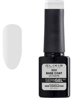 Elixir Semigel 500 Base Coat Ημιμόνιμο Βερνίκι Νυχιών 5ml