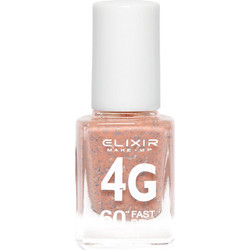 Elixir 4G Fast Dry 210 Glitter Βερνίκι Νυχιών Μακράς Διαρκείας Quick Dry 13ml