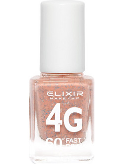 Elixir 4G Fast Dry 210 Glitter Βερνίκι Νυχιών Μακράς Διαρκείας Quick Dry 13ml