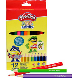 Gim Play-Doh Art & Activity Jumbo Ξυλομπογιές Σετ 12τμχ