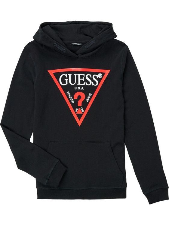 Guess Παιδικό Φούτερ με Κουκούλα L92Q09KAUG0-JBLK